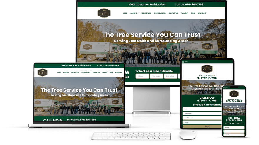 Lume Leads for Contractors | Top Tier Trees on Desktop, Laptop, Tablet, and Phone